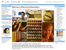 Tablet Screenshot of custom-encaustics.com